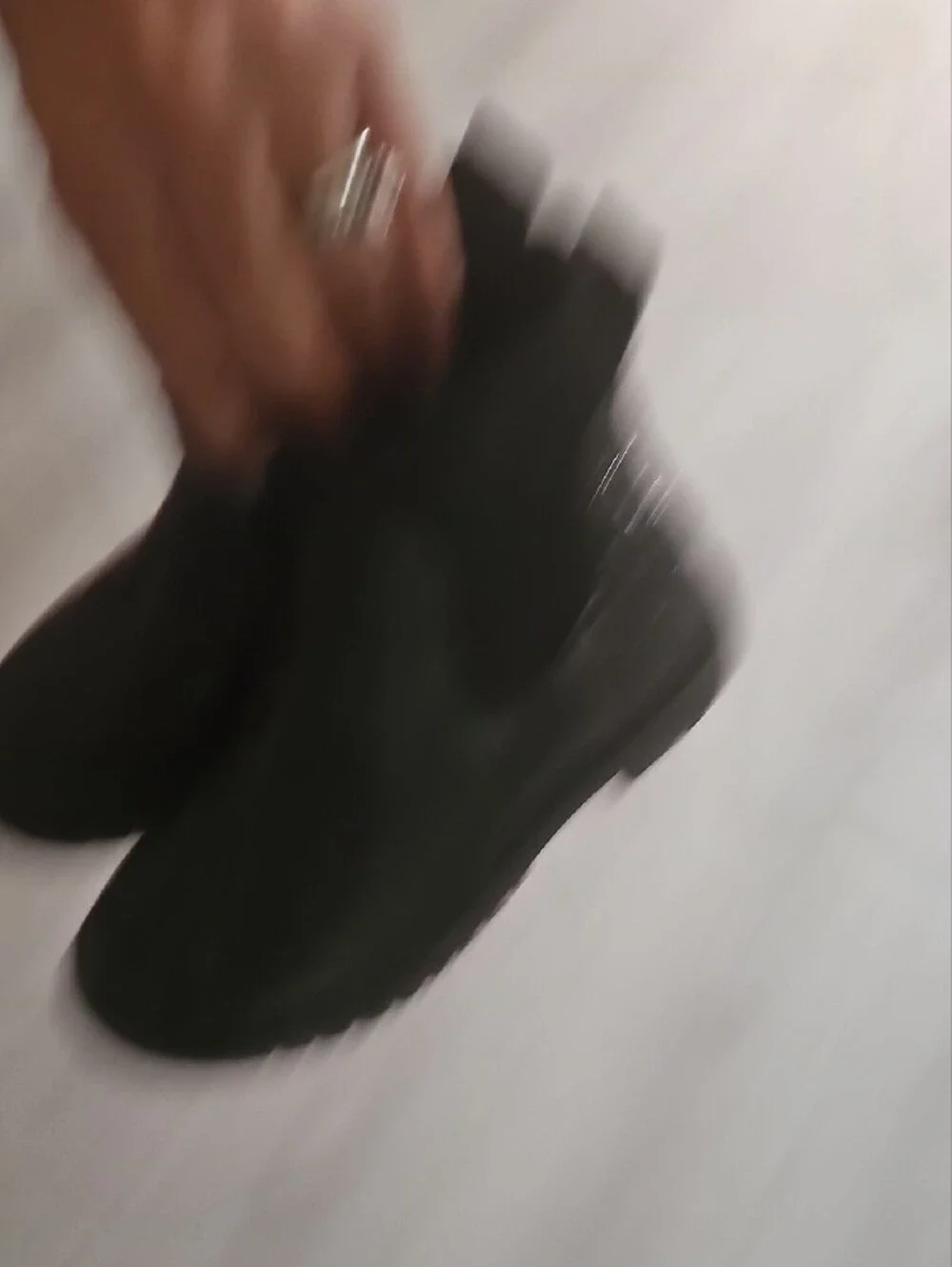Girl Steve Madden Black Chelsea Ankle Boots With Sparkles